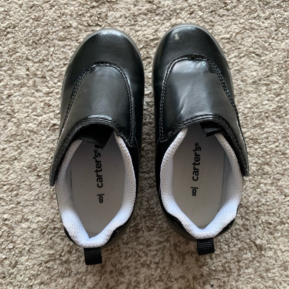 Carter's Black Toddler Cleats